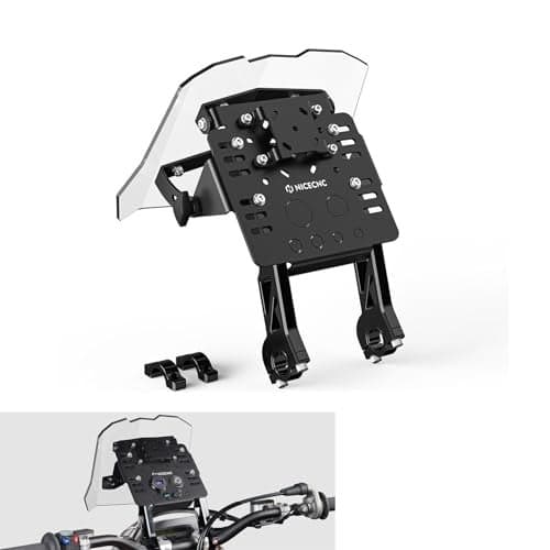 NICECNC Black GPS Bracket GPS Mount Bracket Mini Fairing Kit Compatible with KTM EXC/EXC-F/SX/SXF/XC125-530 2004-2024 Compatible with Husqvarna TC/FC/TX/FX 125-501 2014-2024 See Fitment