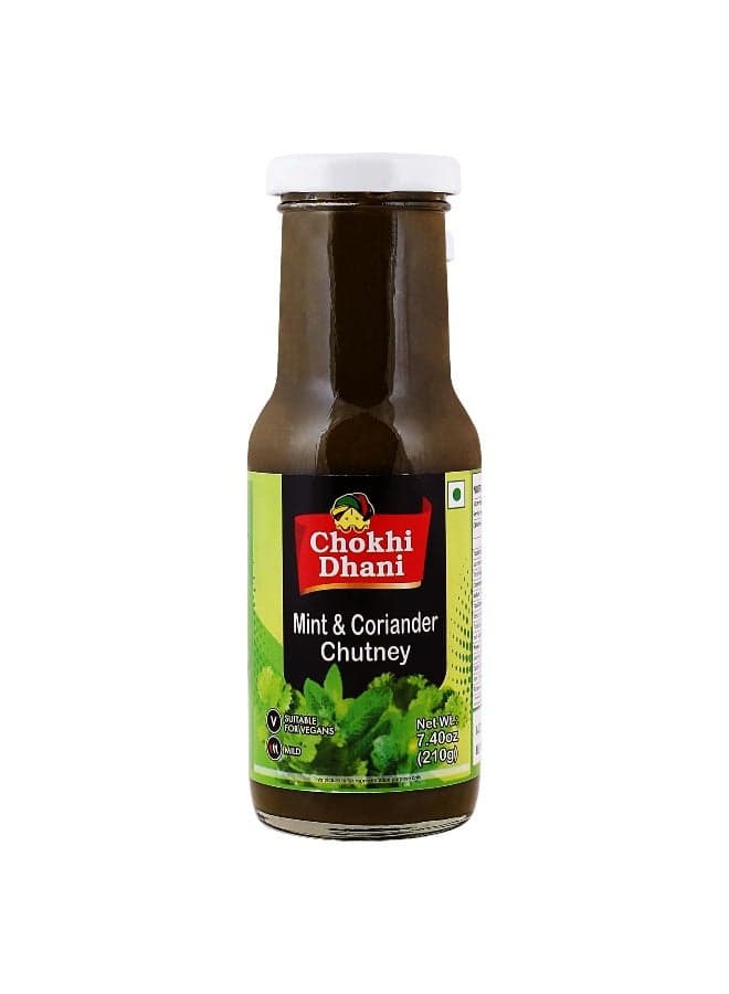 Mint Coriander Chutney 250gm | Dhania Pudina Chutney | Green Chutney for Snacks | Sandwiches | Samosas | Burgers | Green Chutney