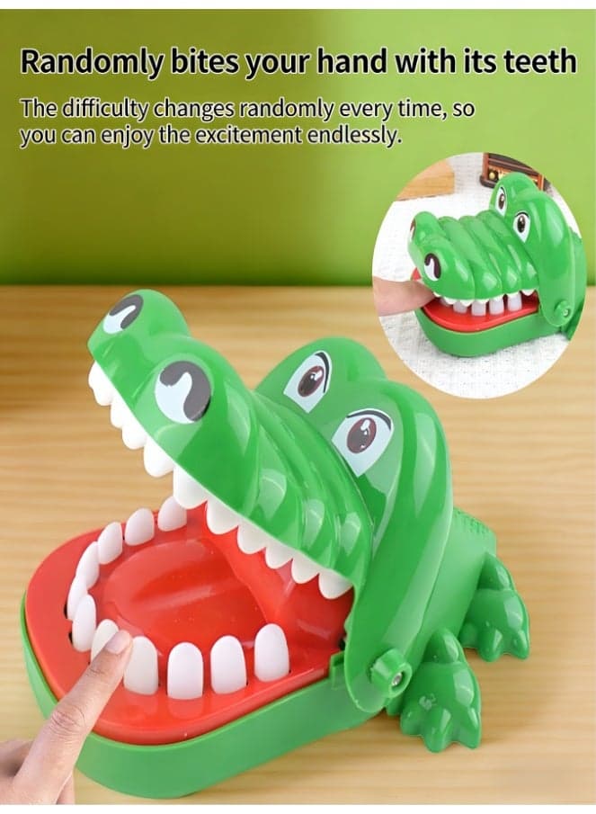 Crocodile Teeth Game, Random Bite Hand Game, Fun Family Challenge Toy with Changing Difficulty Levels, Endless Excitement for Kids and Adults, Perfect for Party Games & Family Bonding