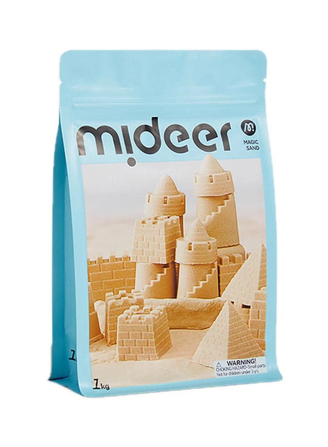 Magic Sand Kinetic Sand 1kg for Kids – Soft, Mess-Free, Non-Toxic Play Sand with 25 Molds – Indoor & Outdoor Sensory Toy for Boys & Girls Ages 3-12