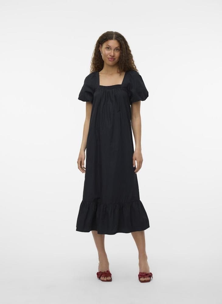 Square Neck Midi Dress