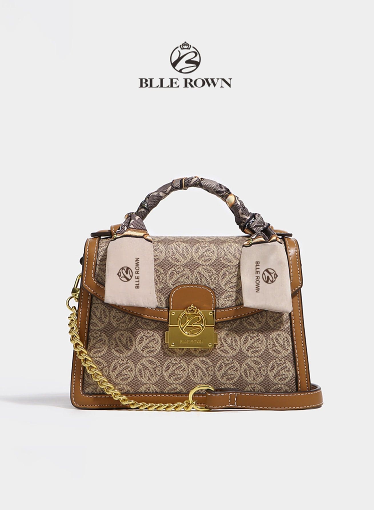 Luxury Ladies Bag with Silk Scarf – Stylish Shoulder & Crossbody Bags for Ladies for Work, University, and Daily Use