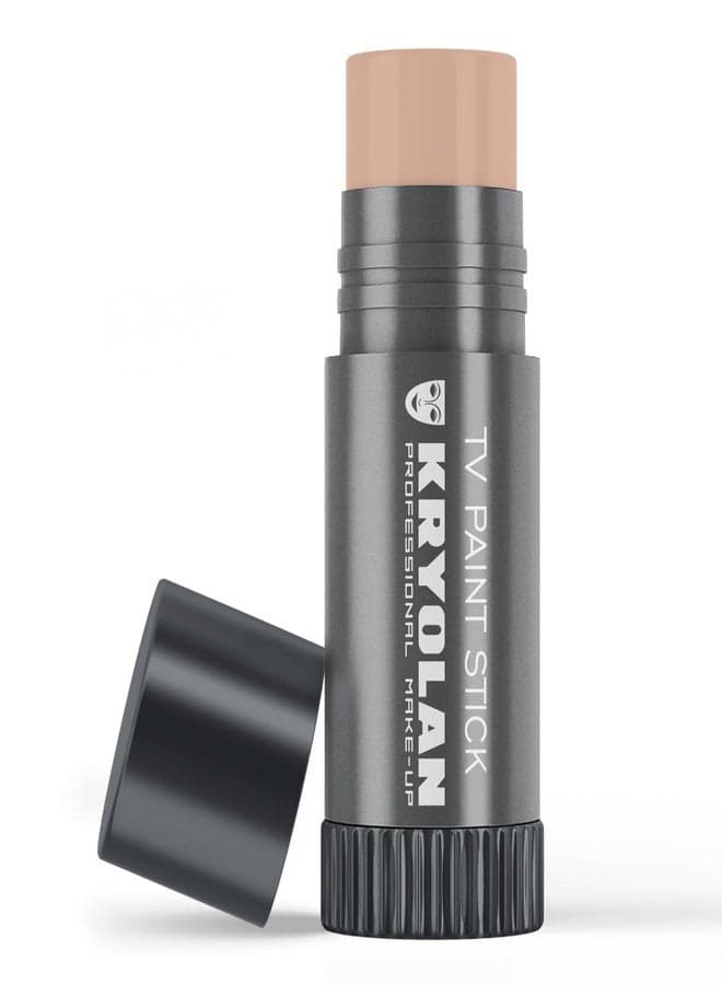 Kryolan TV Paint Stick - Alabaster Matte Makeup Stick - Foundation Makeup - Makeup for TV, Theater, Stage, Acting, Face & Body, Full Coverage Cream Concealer Stick Foundation - Made in USA (25 g)