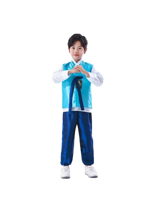 Kids Hanbok Traditional Korean Costume Baby Boy Asian Clothes Retro Dance Outfit Children Ethnic Style Performance Cosplay Party