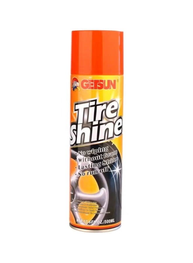 Tire Shine Spray 500ml – Restores Deep Black Gloss & Protects Car Tires G-7130