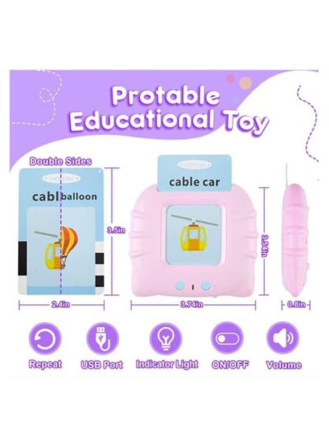 Talking Flash Cards Learning Reading Machine Toys With 510 Words for Kids Ages 2-6