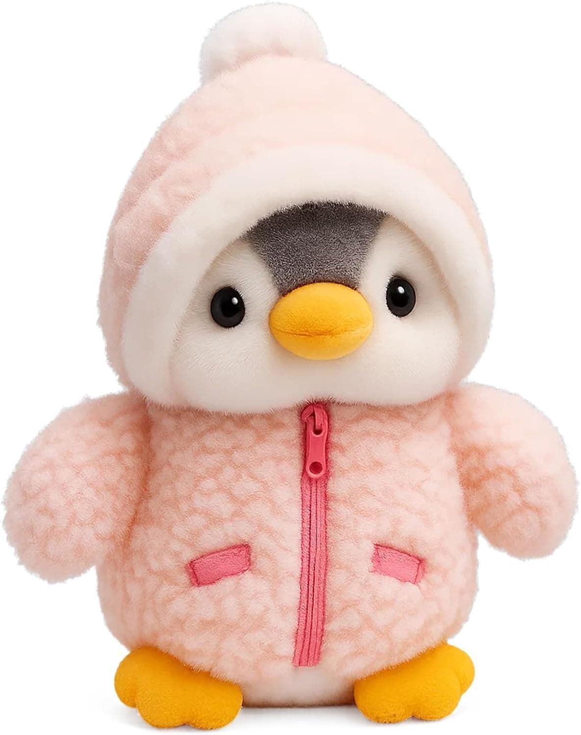Pink Penguin Plush Plaything - Soft Cuddly Stuffed Animal for Kids & Adults, Adorable Companion for Birthday, Christmas & Gift Giving (25cm)
