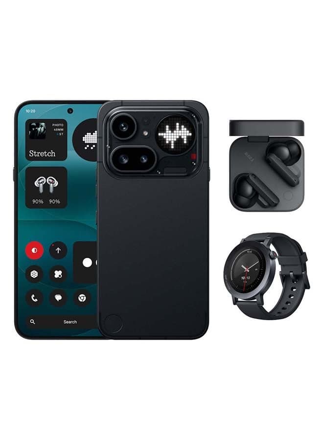 Phone 4a Pro 5G Dual SIM Black 12GB RAM 256GB With CMF Buds 2 and CMF Watch 3 Pro - Middle East Version