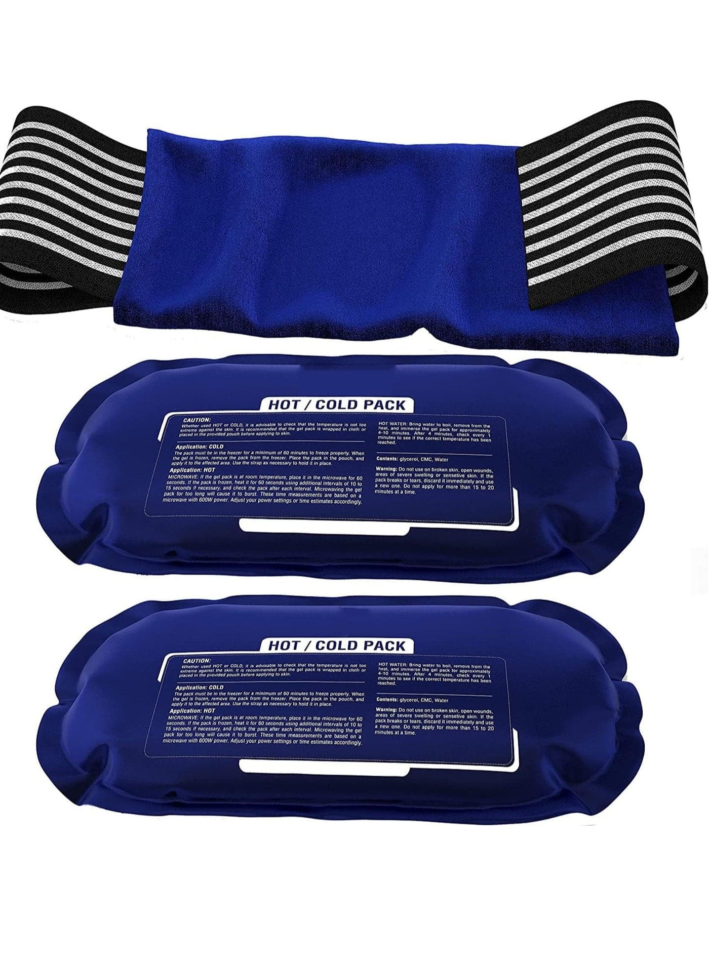 Reusable Hot & Cold Therapy Gel Packs – Flexible Ice Packs for Injuries, Menstrual Pain Relief, Swelling & Muscle Recovery – Microwavable & Freezable Compress for Back, Knee, Shoulder & More
