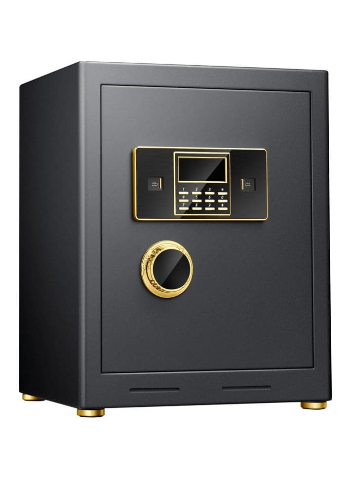 Safe box,Home Safe Box Fireproof Waterproof, Heavy Duty Fire proof Safe Boxes for Home Use, Removable Inner Cabinet and Shelf, Anti-Theft Digital Safe Box for Home Office Hotel,45x38x31cm