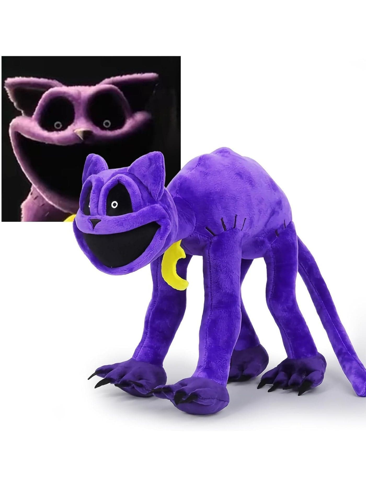 Smiling Critters Plush Toy, Monster Catnap Plush, Smiling Critters Cartoon Stuffed Doll Toys for Game Fans, Anime Smiling Critters Plush Toy for Kids Birthday Gift (A)