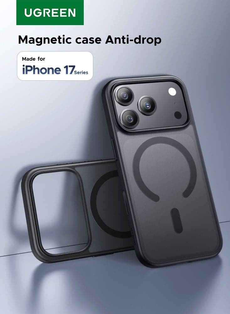 iPhone 17 Pro Max Case Magsafe Strong Magnet Metal Camera Button 17 Pro Max Case Military-Grade Protection Scratch-Resistant iPhone 17 Pro Max Cover Matte Anti-Slip Compatible with Magsafe Accessory black