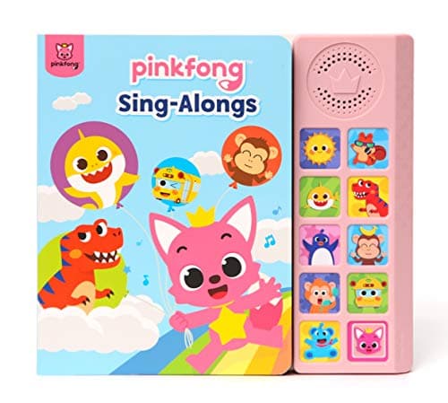 Pinkfong SingAlongs 10 Button Sound Book Baby Shark Toys Learning Education Toys Interactive Baby Books for Toddlers 13 Gifts for Boys Girls