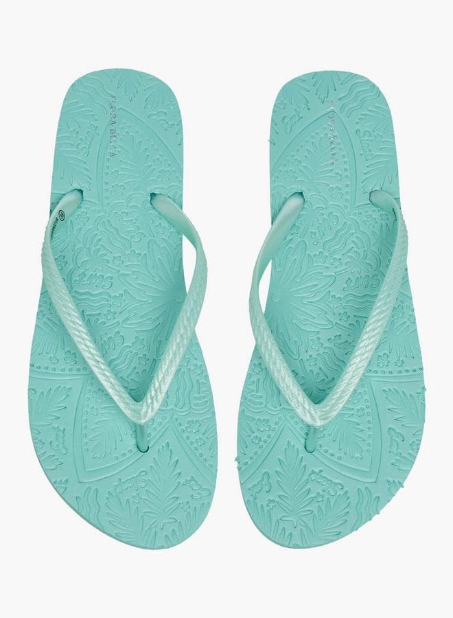 Flora Bella Women Textured Flip-Flops
