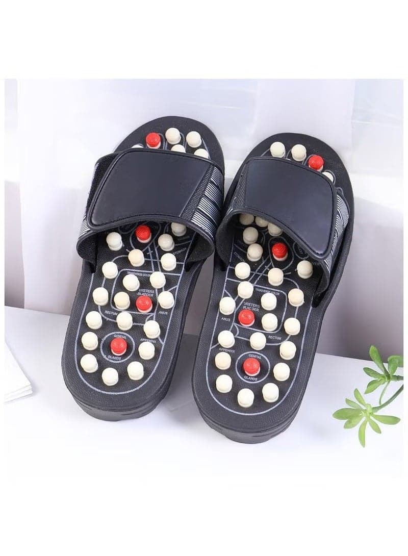 Acupressure Foot Massager Slippers for Men & Women – Reflexology Shoes with Acupoint Stimulation for Stress Relief, Foot Tension Reduction, and Circulation Promotion – Comfortable & Therapeutic Sandals (Size 42-43)