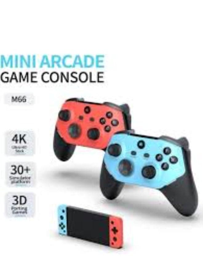 M66 64G 4K Wireless Game Stick with 20,000+ Retro Games & Dual RGB Controllers