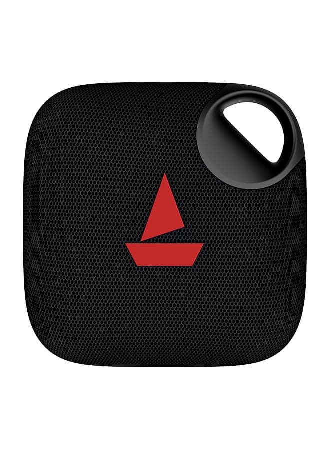 Stone 190 Pro Bluetooth Speaker with 5W Signature Sound, Up to 12hrs of Playtime, TWS Feature, Built-in Mic, Bluetooth v5.3, AUX port, TF Card Connectivity, IPX6 - Raging Black