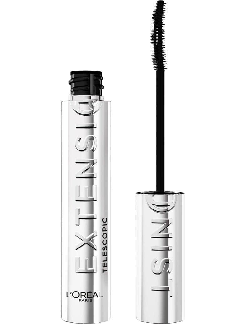 L'Oreal Paris Extensionist Mascara, Lengthening, Volumizing, and Curling Formula For a Lash Extension Eye Makeup Look, Washable Black