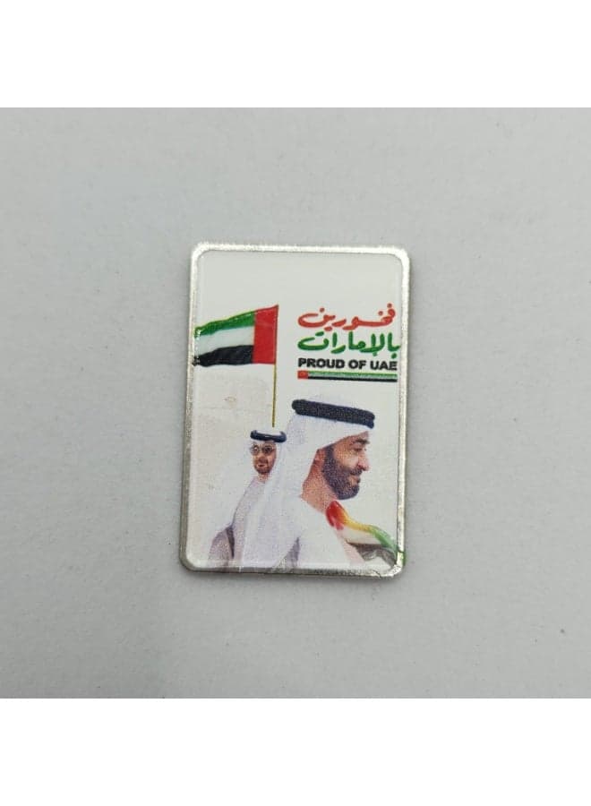 We proud Of UAE Leader MBZ Quote Metal Sticker –Arabic Calligraphy Emirates Design .Premium Quality Metal for Mobile, Laptop,Accessories Fans Display for I pad,Walls,