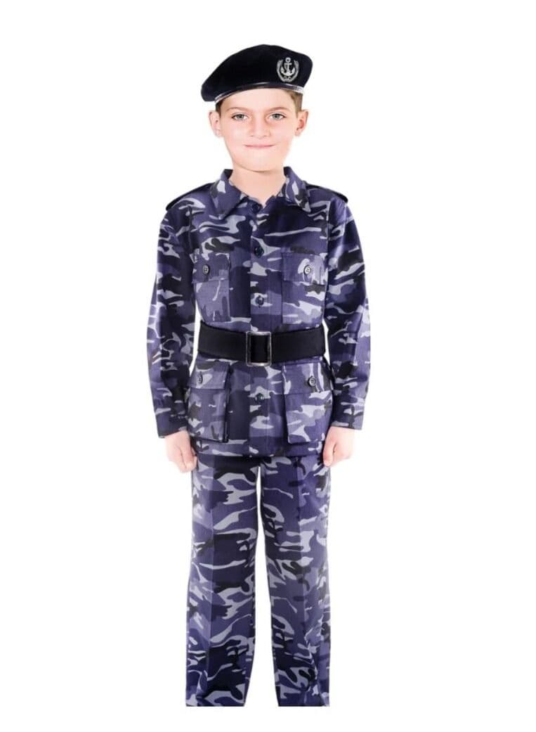 Military Costume Blue 8-9years old
