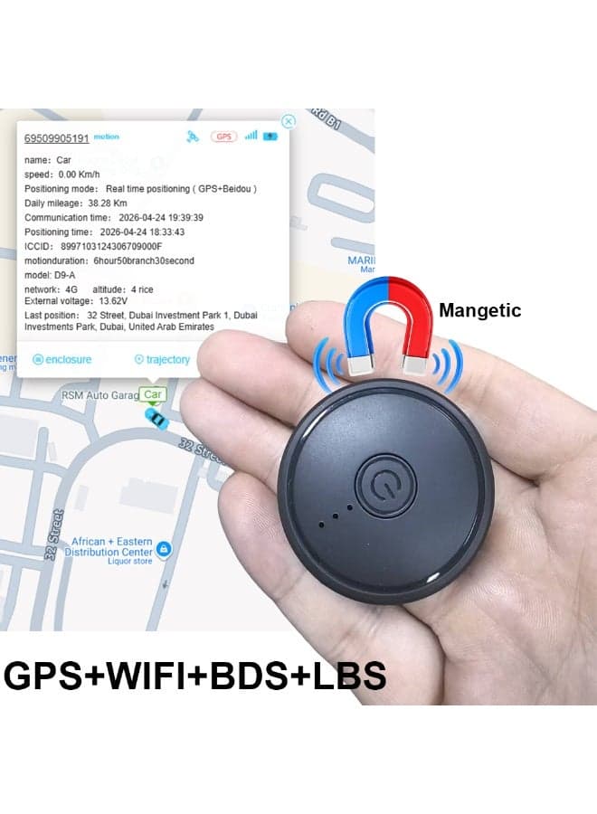 4G GPS Tracker Magnetic Mini Real-Time Tracking Anti-Lost Vehicle Car Locator with App Remote Monitoring LTE Smart Alarm