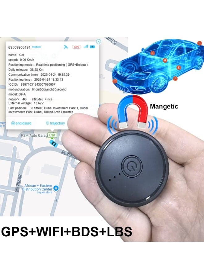 4G GPS Tracker Magnetic Mini Real-Time Tracking Anti-Lost Vehicle Car Locator with App Remote Monitoring LTE Smart Alarm