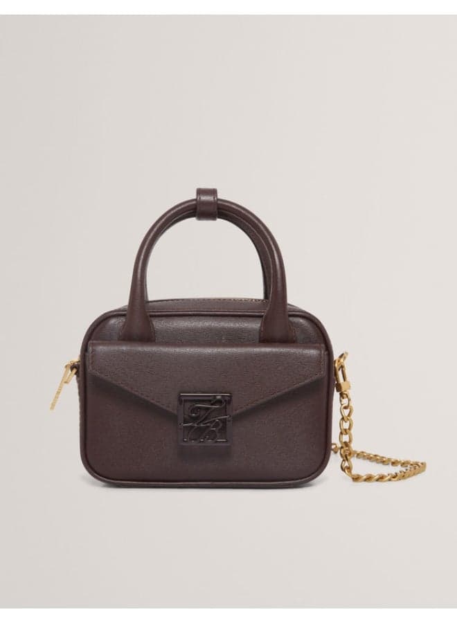 TB DETAIL MINI LEATHER CROSSBODY