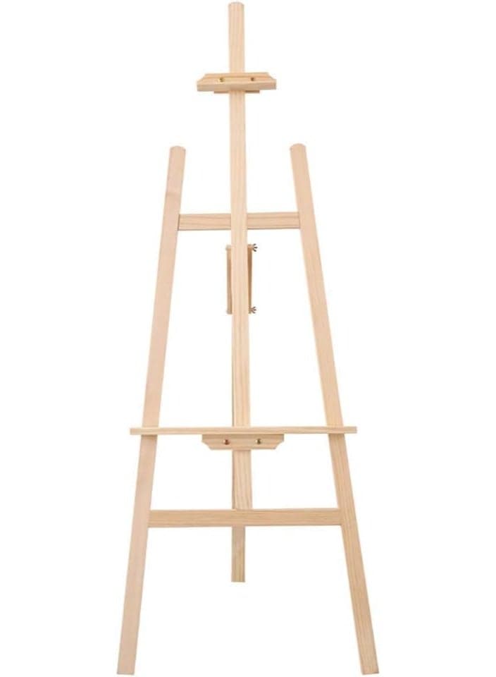 150cm Large Wooden Artist Easel Beechwood Tripod Stand for Painting & Art Display – Portable Vertical School Easel