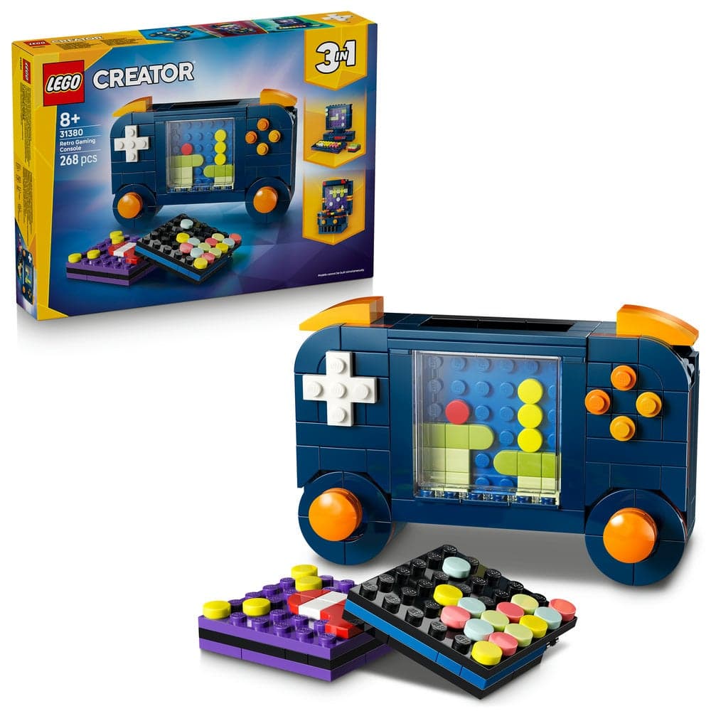 Creator 3in1 Retro Gaming Console Building Toy 31380 (Age 8+, 268 Pieces)