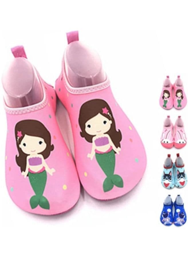 Boys Water Shoes Girls Beach Socks for Kids Toddler Baby Barefoot Swim Socks, Quick-Dry Non-Slip Aqua Water Sport Shoes
