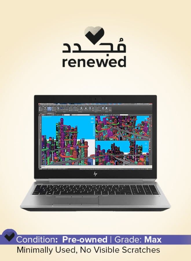 Renewed - Zbook 15 G5 (2019) Laptop With 15.6-Inch Display,Intel Core i7 Processor/8th Gen/16GB RAM/1TB SSD/4GB Nvidia GeForce GTX Series Graphics Silver