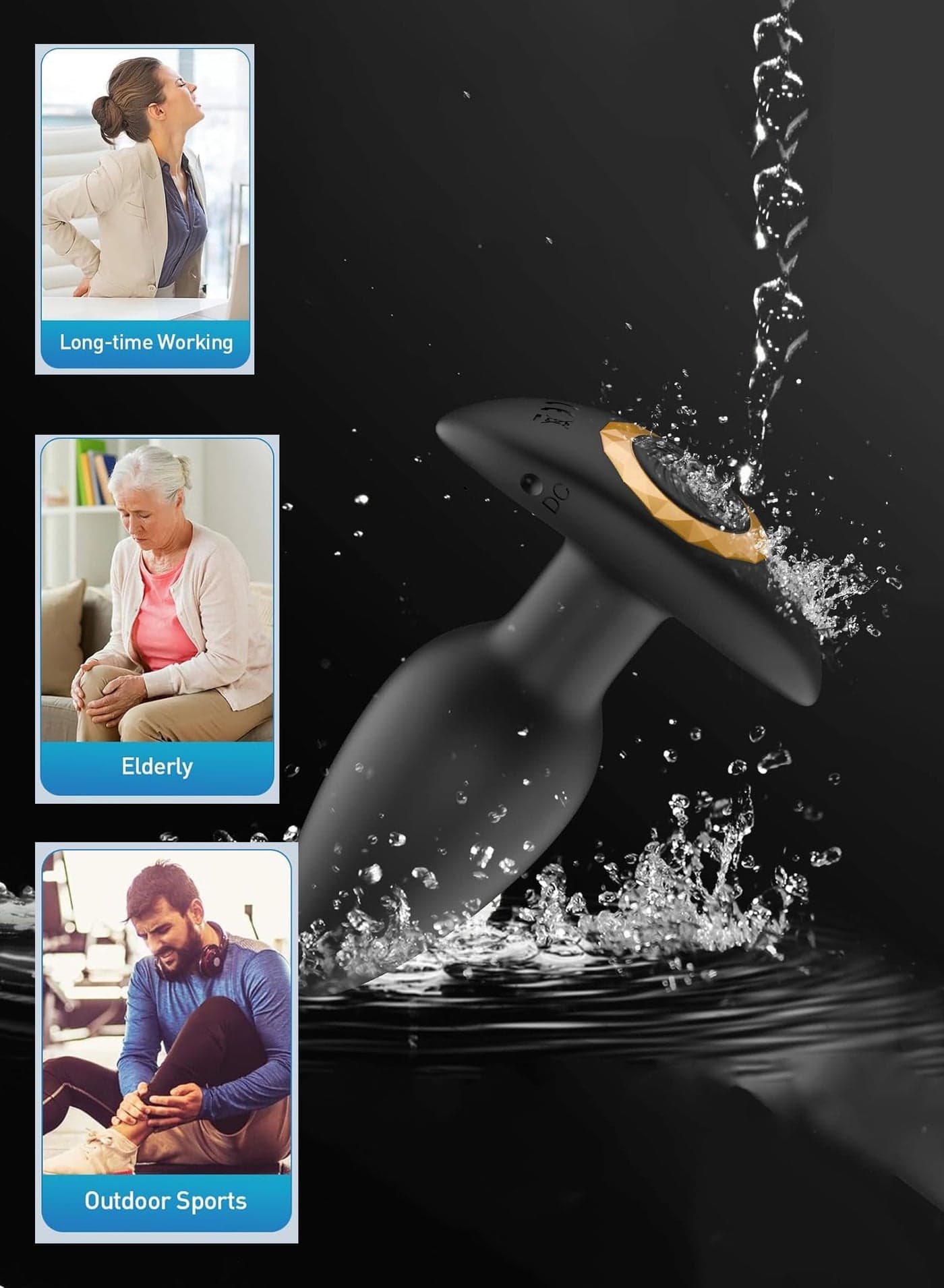 Handheld Wireless Deep Tissue Body Massager