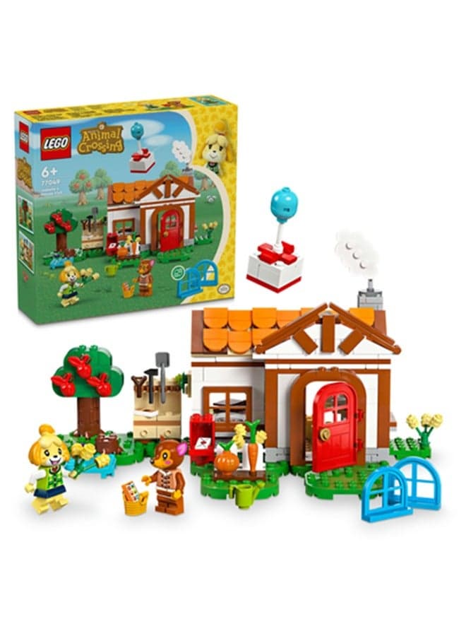 Animal Crossing Isabelle’s House Visit Toy Set 77049 (Age 6+, 389 Pieces)