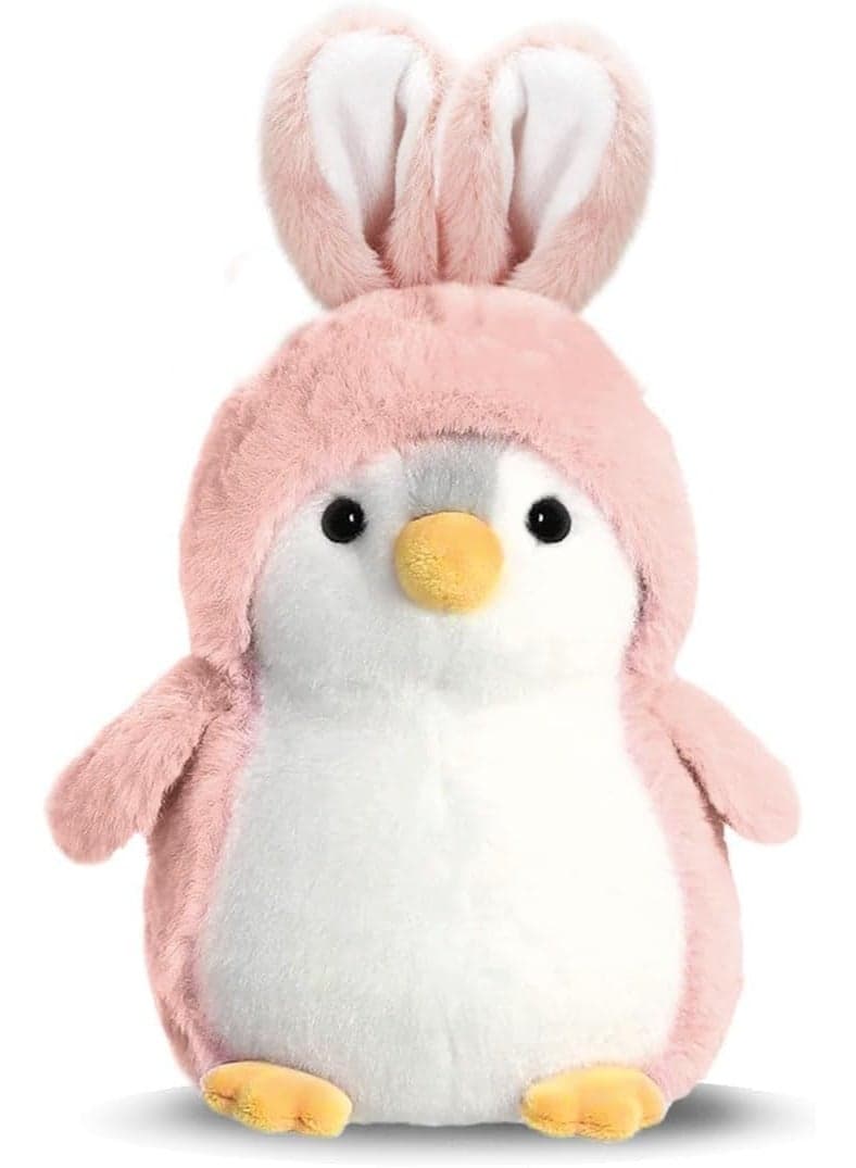 Penguin Plush Toy for Kids, Cute Pompom Penguin Stuffed Animal, Soft and Cuddly Pink Penguin Gift for Boys & Girls, Ideal Plush Toy Companion for Children (20cm)
