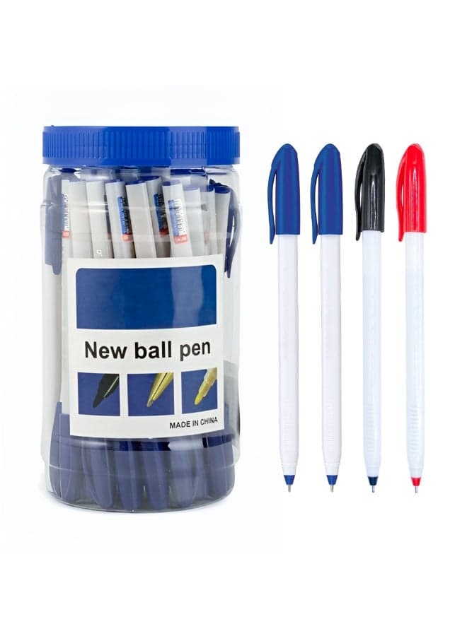 Duravel Ballpoint Pen 42 Pcs Black 3 Pcs and Red 3 Pcs, 48 Pcs Set