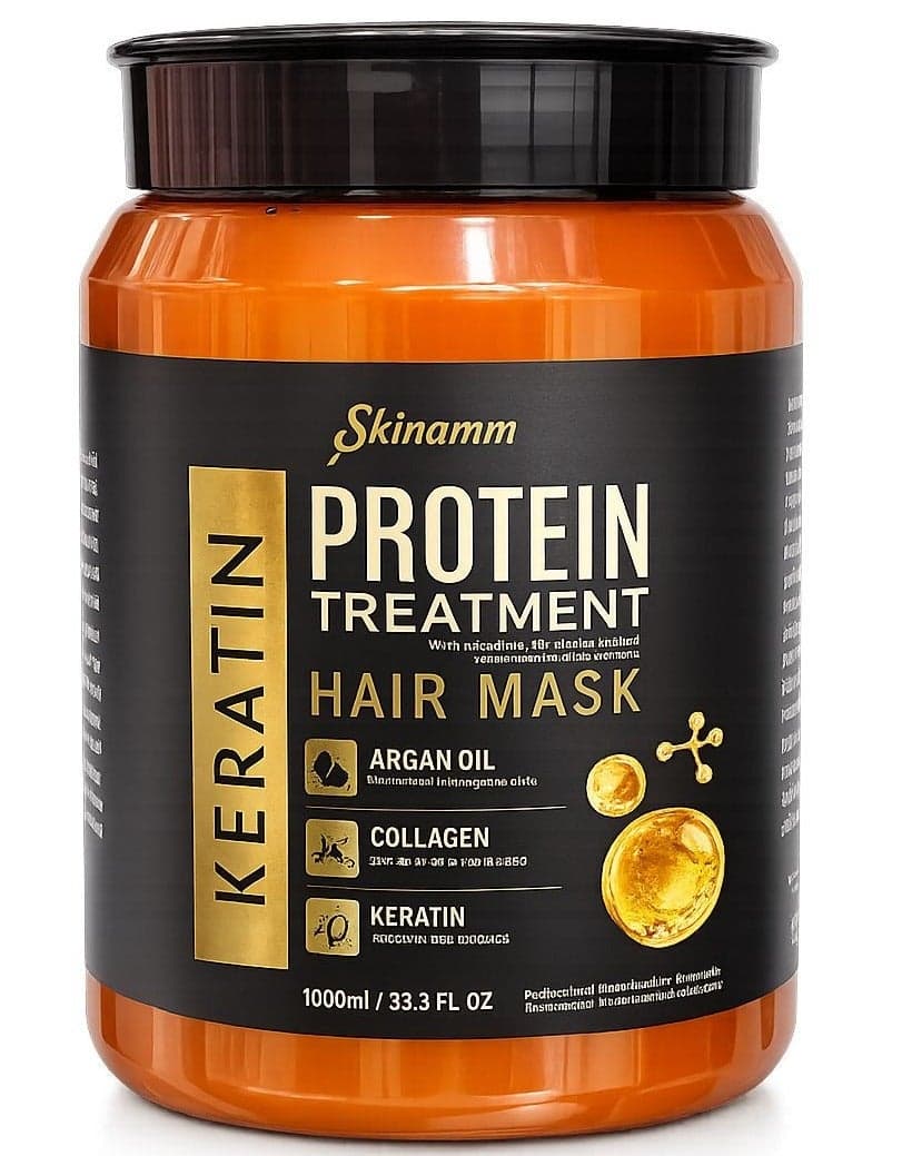 Protein Brazilian Treatment Hair Mask With Argan Oil And Collagen And Keratin 1000ml