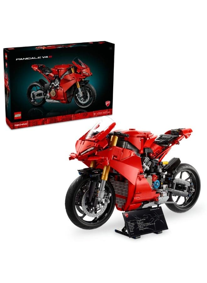 Technic Ducati Panigale V4 S Motorcycle Model Set 42202 (Age 18+, 1603 Pieces)