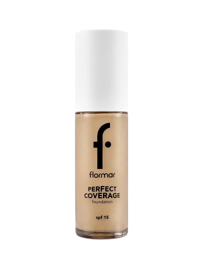 Perfect Coverage Foundation – 121 Golden Neutral – Soft Rich Texture, Smooth-Looking Skin, Up to 12H Fresh Wear, SPF 15