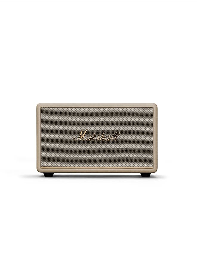 Acton III 60W Premium Home Wireless Speaker With Bluetooth 5.2 And Multiple Inputs - Enjoy signature Marshall Sound Cream