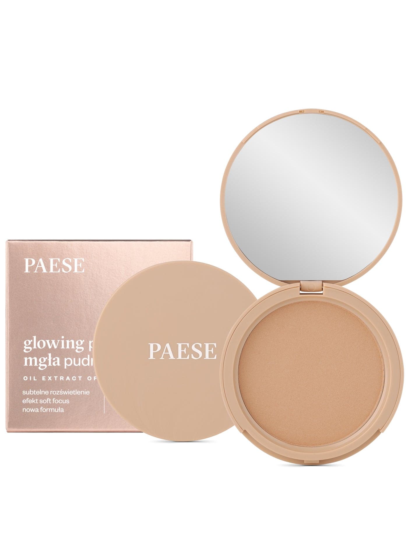 Glowing Powder Mist Velvety Soft Makeup Setting Powder Infused with Seven Flower Extracts, Lightweight Radiant Finish for Smooth, Long-Lasting Glow 13 Golden Beige