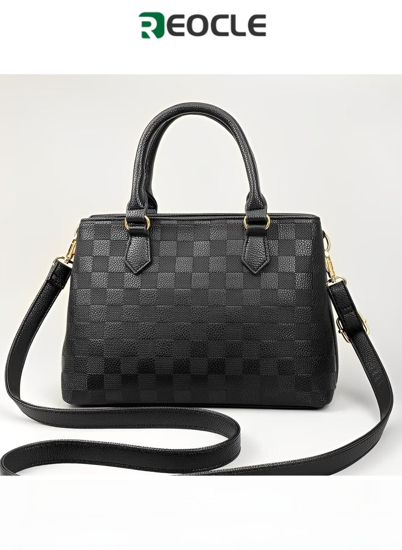 Women's Leather Tote Handbag Crossbody Bags Satchel Shoulder Bag with Adjustable Strap & Large Capacity Trendy Commute Handbag