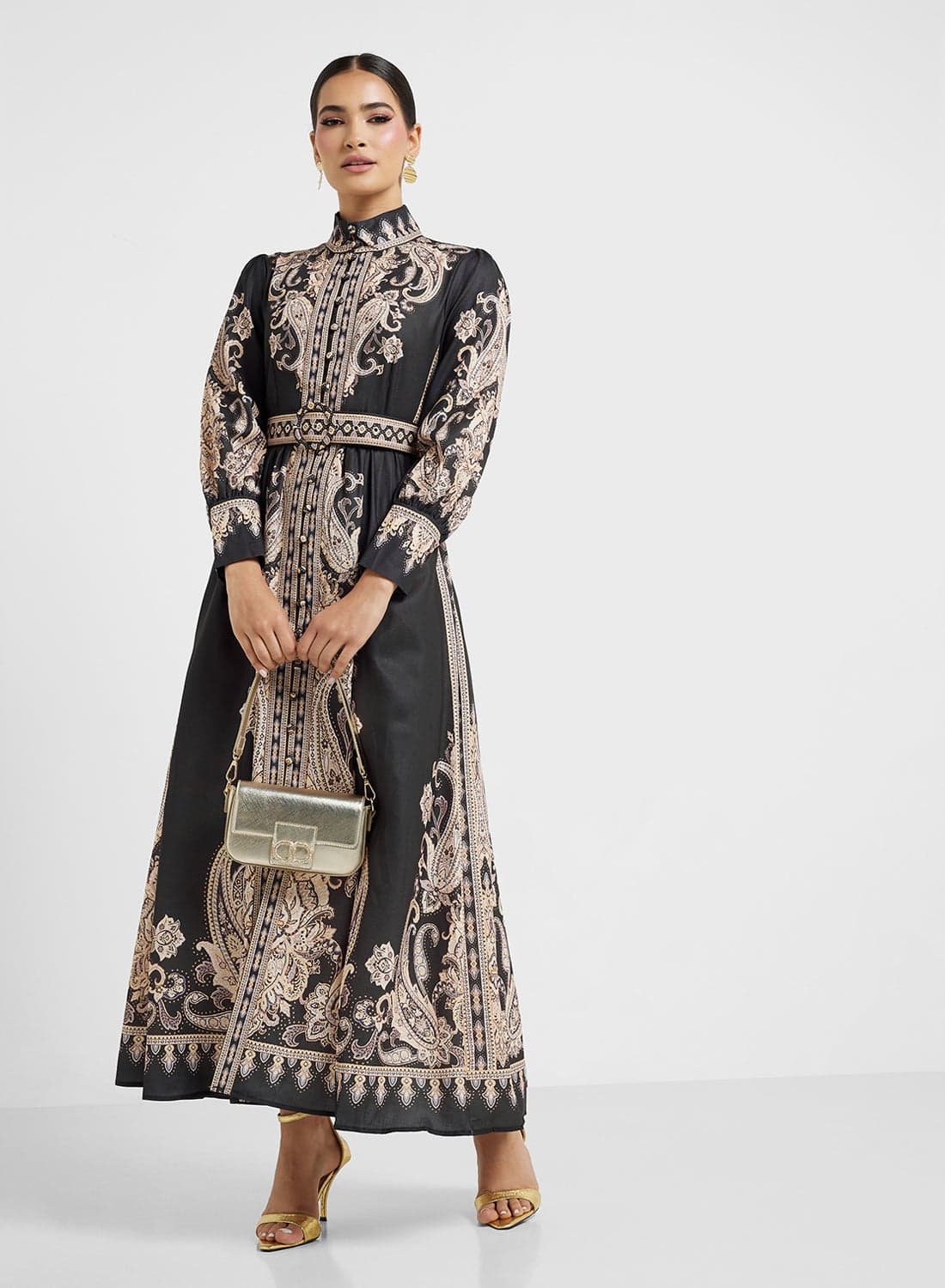 Abstract Print Dress