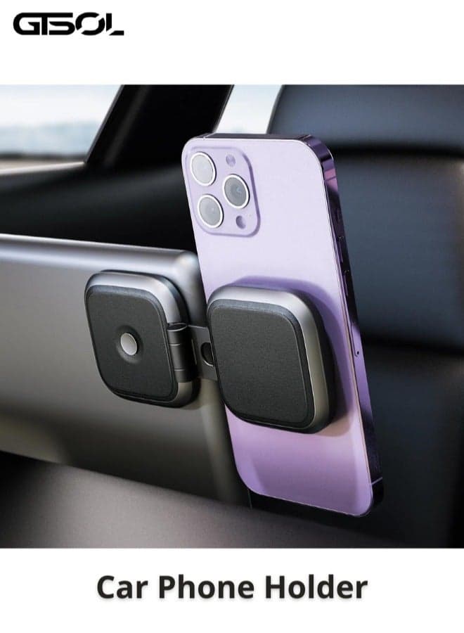 GTSOL Car Phone Holder, Tesla Mount, Foldable Magnetic Phone Holder For Tesla Model 3 And Model Y, Desk and all cars dashboard, Compatible With Iphone 14 13 12 Series, And All Mobile Phones