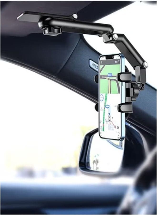 Car Phone Holder,Rotatable and Retractable Car Phone Holders,2024 Multipurpose Used Car Visor 1080 Rotation Phone Clip,Universal Car Phone Holder Mount,Cell Phone Holder Car Compatible with All Phone
