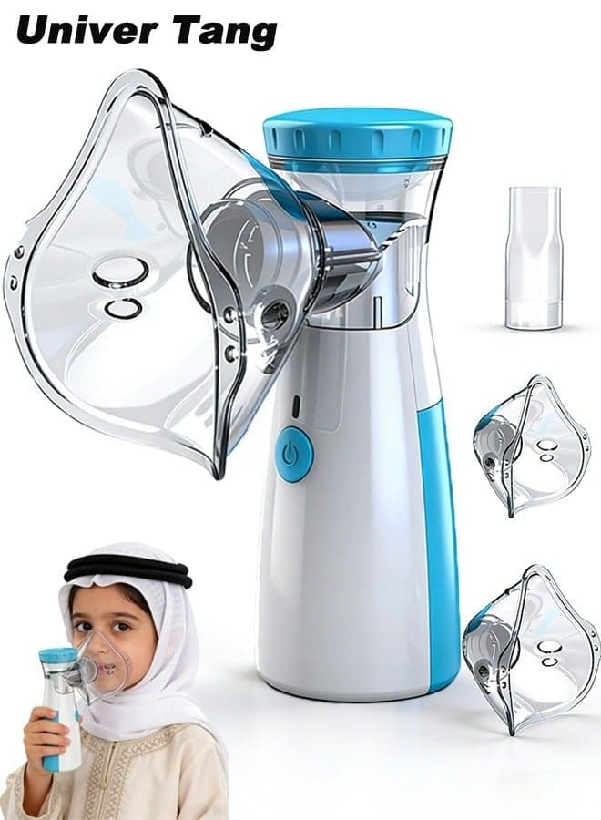 Portable Mesh Nebulizer Machine,Mini Vaporizers, USB & AA Battery Powered Handheld Ultrasonic Mesh Inhaler,Two Ways To Use For Adults And Kids for Breathing Problems