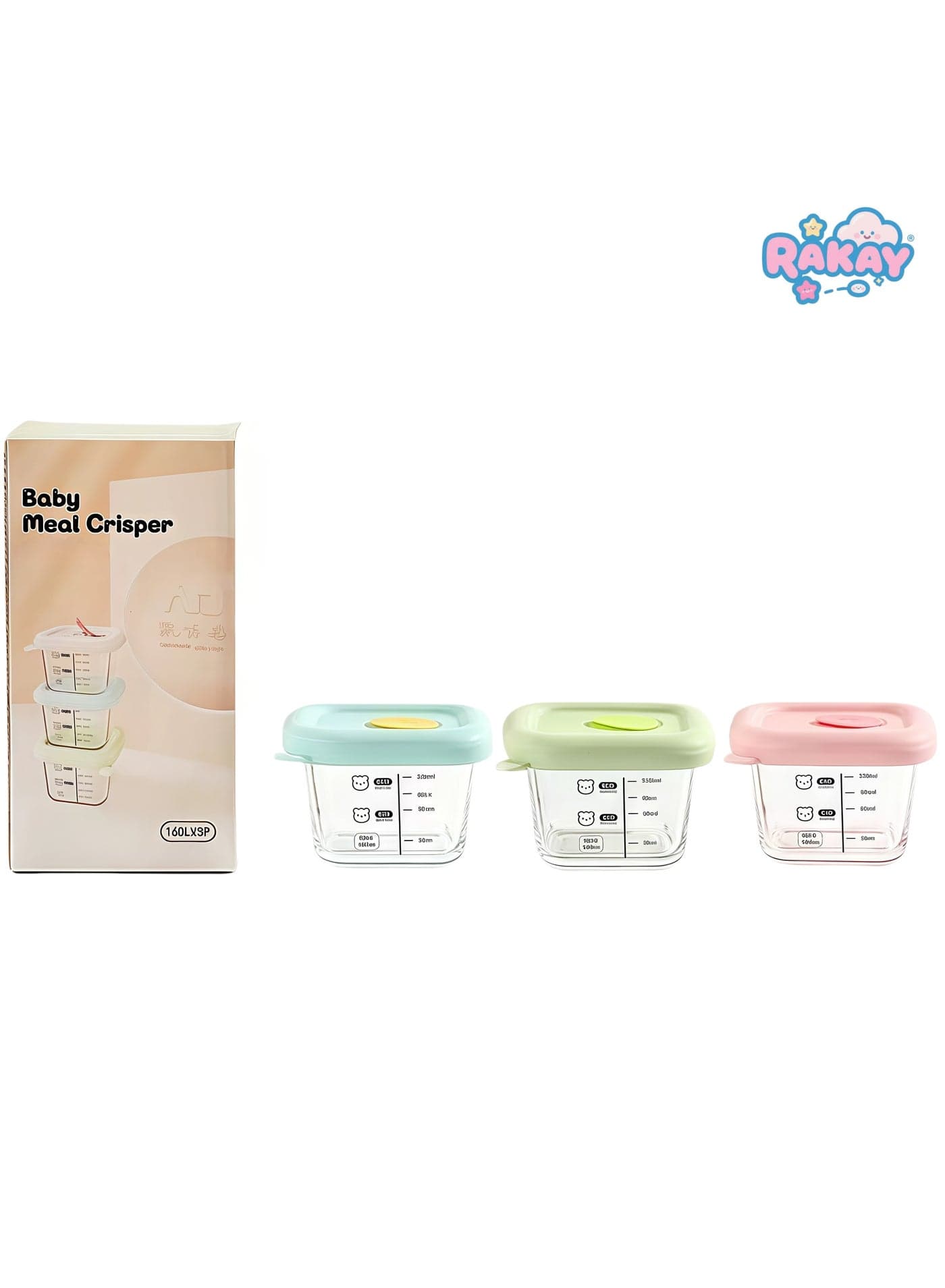 3 PCS Baby Food Containers,Reusable Infant Food Storage Jars, Small Snack Container with Lids for Infant & Babies, Microwave & Dishwasher Friendly