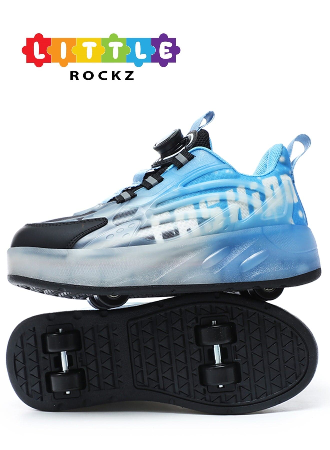 Double Wheel LED Flash Light Fashion Shiny Sneaker Skate Heelys Shoes With Lightning Sole