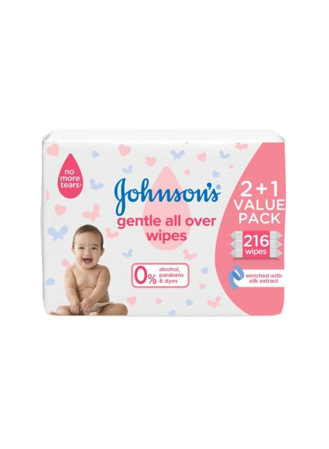 Johnson's Baby Wipes Gentle All Over 216 wipes