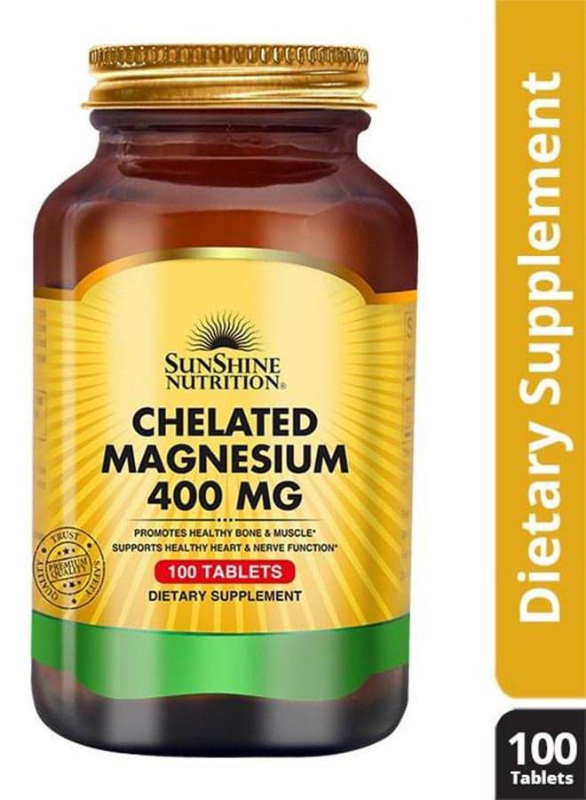 Sunshine N Chelated Magnesium 400Mg 100 Tabs : 08413