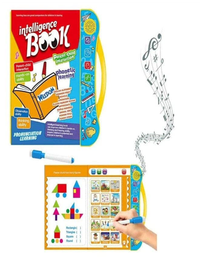 PoPo Toys® Interactive Children Book -Musical English Educational Phonetic Learning Book for 3 + Year Kids, Boys, Toddlers | Intelligent Book